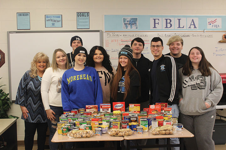 MCHS FBLA holds food drive